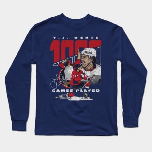 T.J. Oshie Washington 1000 Games Long Sleeve T-Shirt